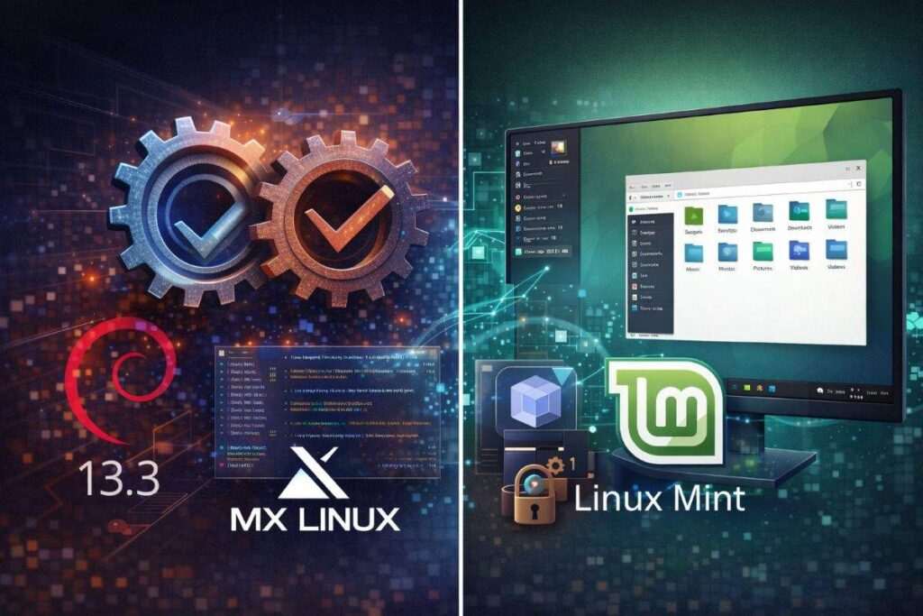 MX Linux 25.1 beta e Linux Mint 22.3 Zena: due strade diverse per il desktop Linux moderno