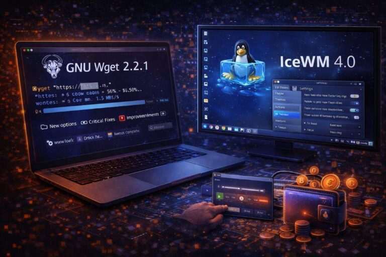 GNU Wget 2.2.1 e IceWM 4.0 rafforzano i pilastri dell’ecosistema Linux 7 wget icewm aggiornamenti