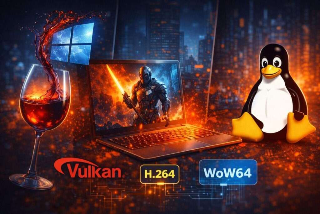 Wine 11 rilasciato con Ntsync e decoding Vulkan: cosa cambia davvero su Linux nel 2026 2 wine 11 ntsync vulkan linux