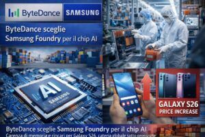ByteDance sceglie Samsung Foundry per il chip AI: shortage memoria e rincari Galaxy S26 ridisegnano la supply chain