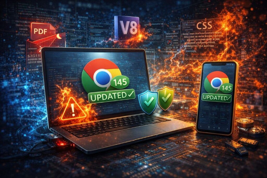 chrome 145 patch sicurezza v8