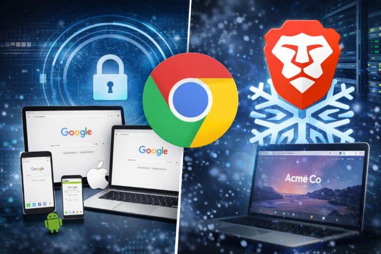 chrome brave snowflake