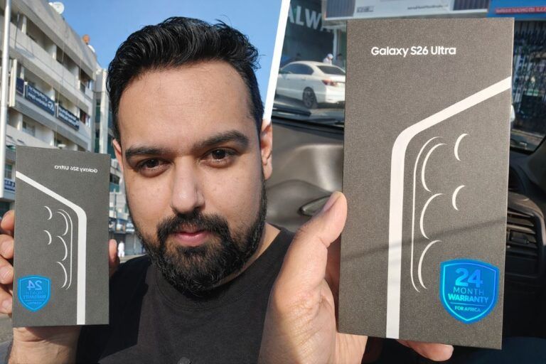 galaxy s26 ultra unboxing dubai confronto iphone 17 pro max