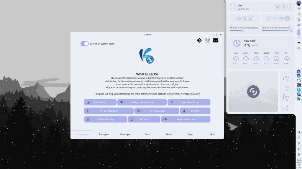 SparkyLinux 8.2 e KaOS 2026.02: kernel aggiornati, addio a Plasma e il nodo systemd 3 image 438