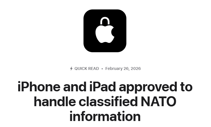 Sicurezza Nazionale: Apple ottiene la certificazione NATO per iPhone e iPad, mentre Nvidia blinda l'industria con l'AI 3 image 789
