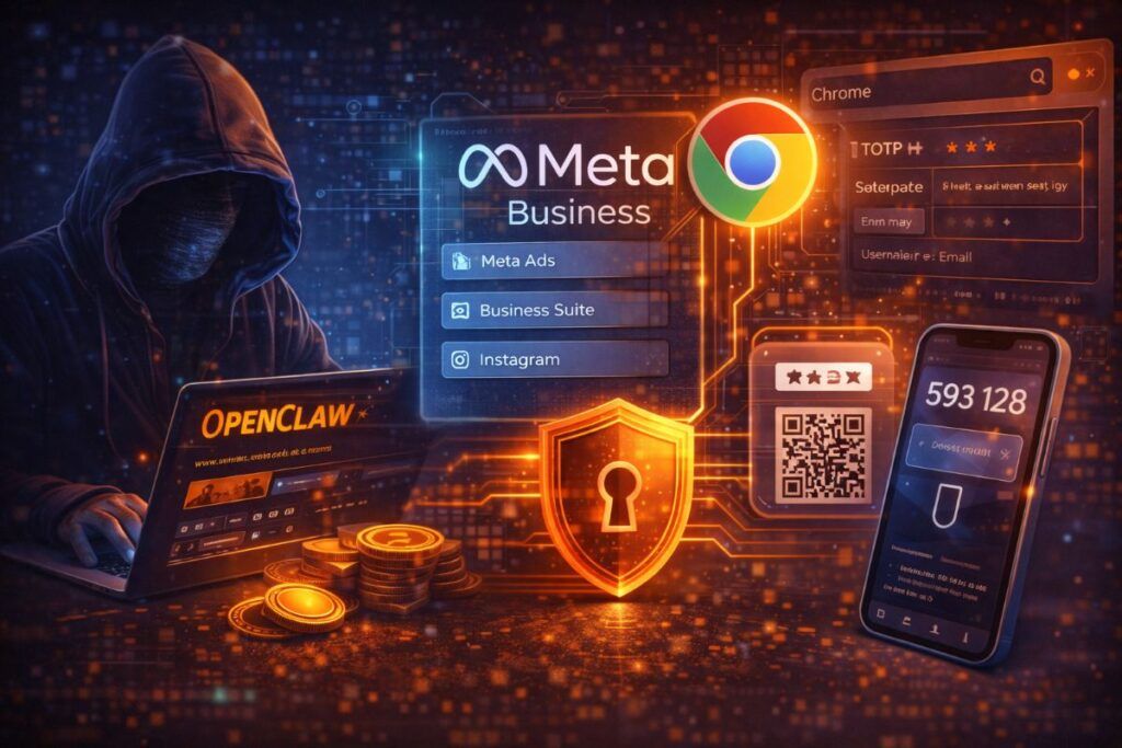 Infostealer colpisce OpenClaw e un’estensione Chrome ruba dati Meta Business 2 infostealer openclaw estensione chrome meta business totp