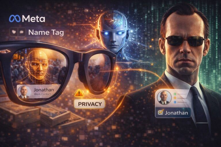 meta name tag ray ban