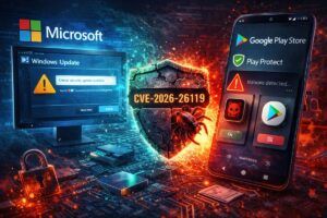 Microsoft patcha CVE-2026-26119 e Google blocca 175 milioni di app malware: la sicurezza torna “in manutenzione permanente” 3 Microsoft patcha CVE-2026-26119 e Google blocca 175 milioni di app malware: la sicurezza torna “in manutenzione permanente”