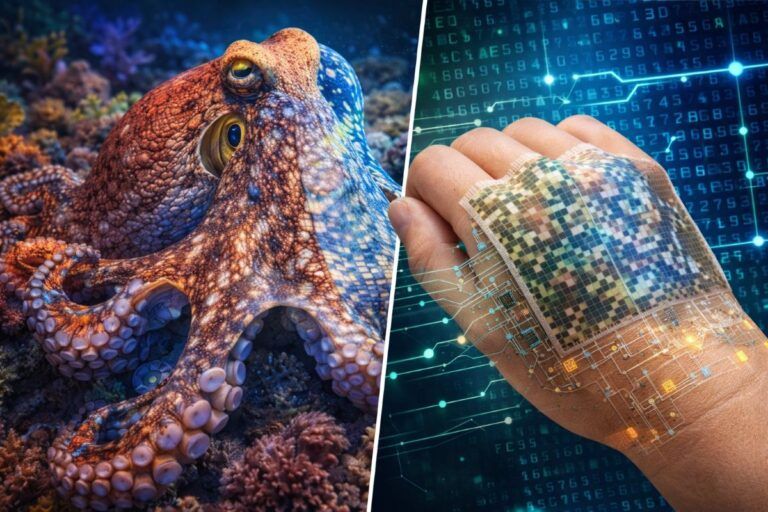 pelle sintetica polpo stampa 4d