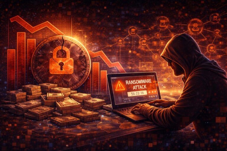 ransomware pagamenti minimo storico 2025 boom attacchi chainalysis