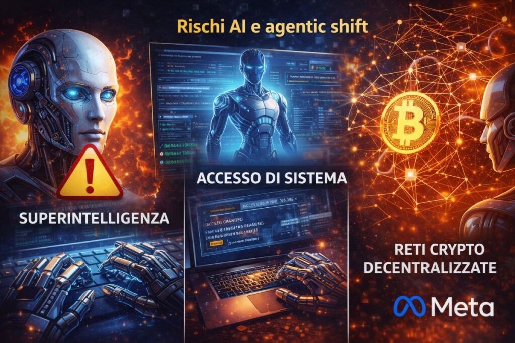 Rischi AI imminenti: allarme estinzione, agenti e decentralizzazione 2 rischi ai imminenti agentic superintelligenza decentralizzazione