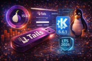 Tails 7.5 rafforza Tor e Linux LTS fino al 2028, KDE Plasma 6.6.1 corregge Wayland