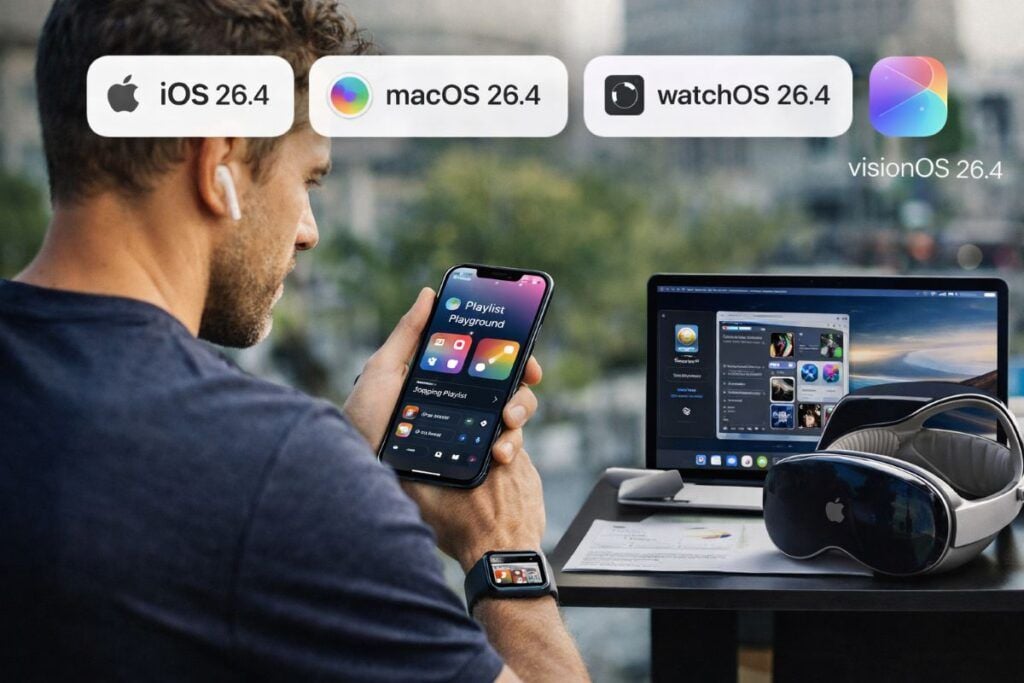 apple ios 26 4 macos vision pro aggiornamenti novita