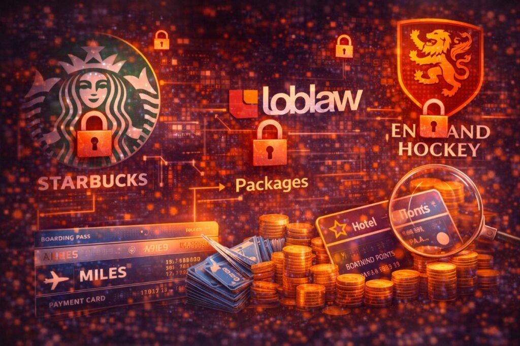 Raffica di attacchi hacker: da Starbucks allo sport, ma il vero tesoro del dark web ora sono le miglia aeree 2 breach dati starbucks loblaw england hockey