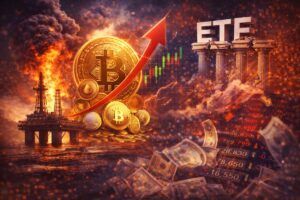 Caos petrolifero: crypto sale mentre le equities crollano con petrolio a 119 dollari