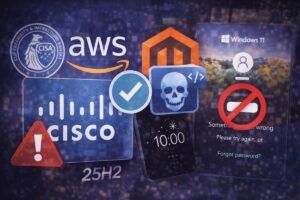 CISA inserisce CVE Cisco nel KEV, allerta su AWS Magento e bug Windows 11 25H2