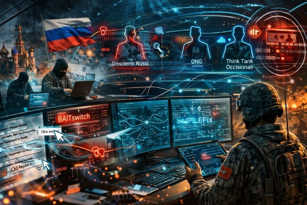 COLDRIVER alza il tiro: BAITSWITCH e SIMPLEFIX mettono sotto scacco i dissidenti russi e le ONG 2 coldriver clickfix baitswitch