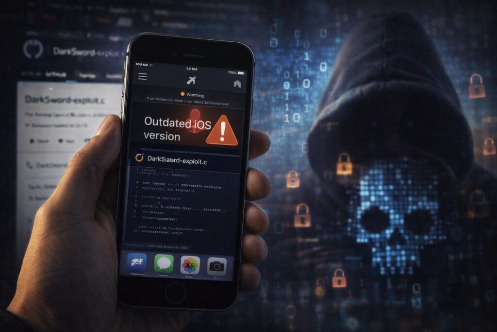 exploit darksword leakato su github espone milioni di iphone con ios obsoleto