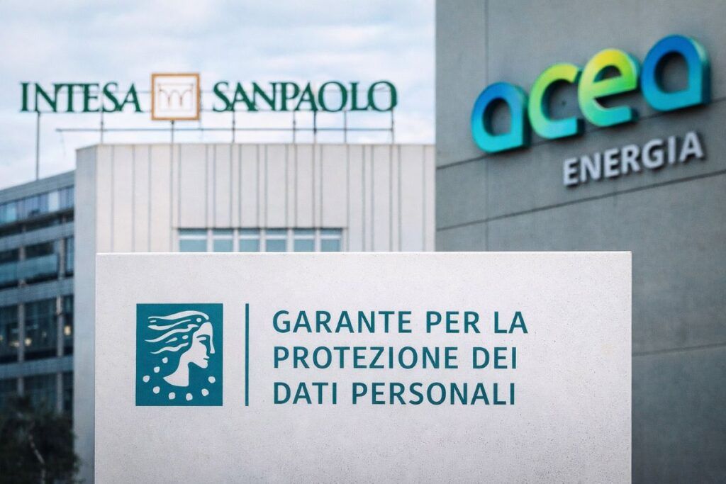 garante privacy multa acea intesa sanpaolo