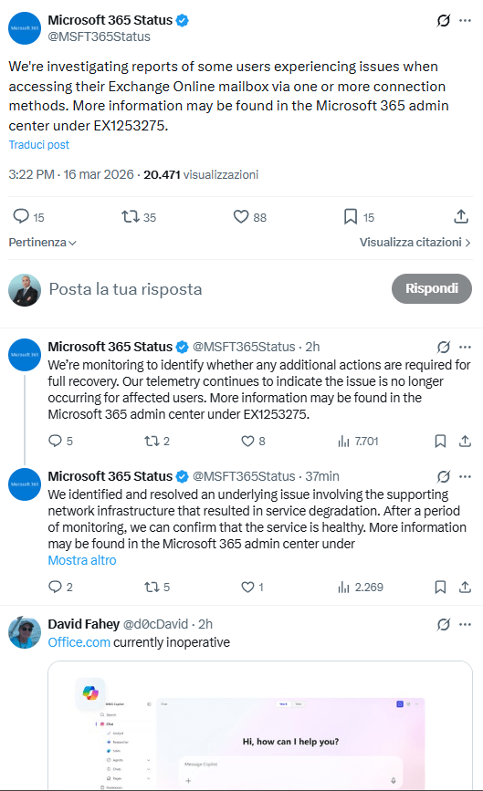 Giornata nera per Microsoft: Exchange in down blocca le email, mentre un'app Samsung "sequestra" il disco C su Windows 11 3 image 499