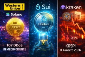 Lunedì Nero a Seoul: il KOSPI affonda del 12% mentre Western Union e Kraken ridisegnano la finanza