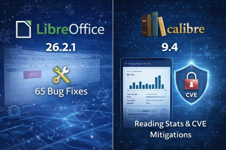 libreoffice 26 2 1 calibre 9 4 aggiornamenti