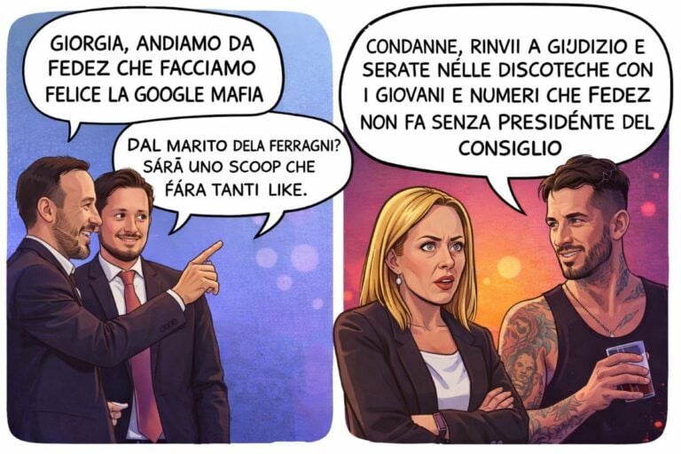 meloni fedez google mafia