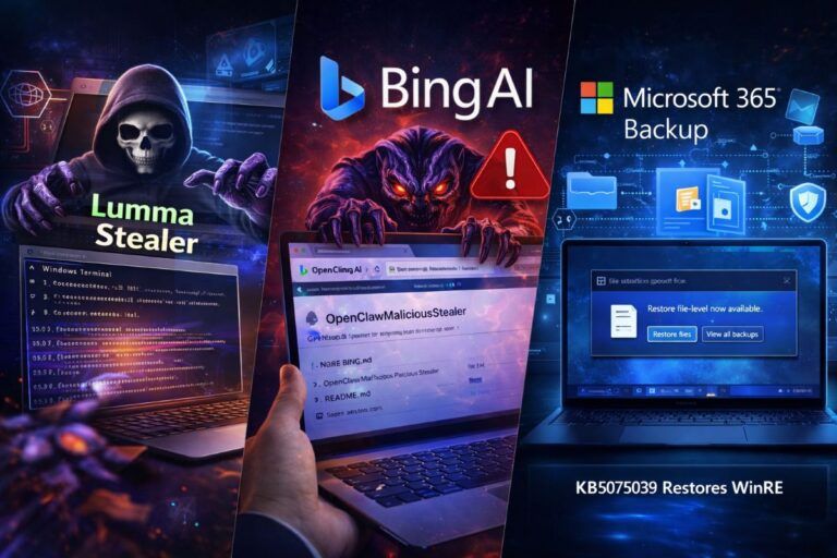 microsoft clickfix windows terminal lumma stealer openclaw kb5075039