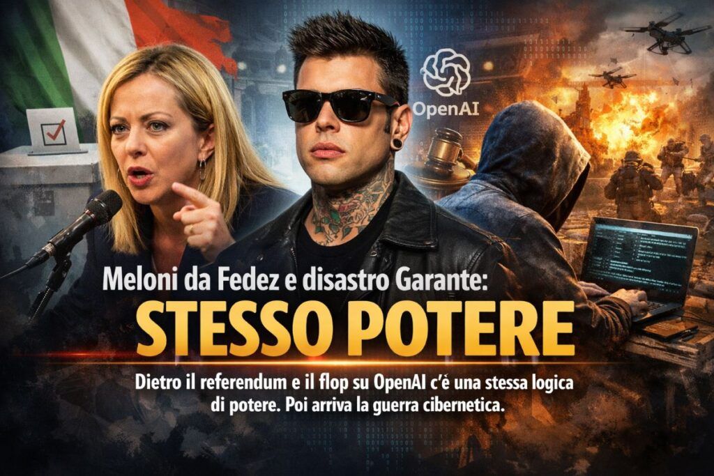 Meloni da Fedez e disastro Garante: stesso potere - NEWSLETTER 2 newsletter copertina