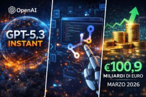 OpenAI da record: 100 miliardi di fondi, debutta GPT-5.3 Instant e sfida Microsoft su GitHub