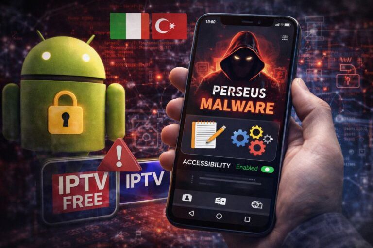 perseus malware android note