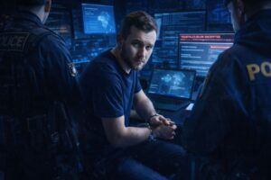 Crolla l’impero Phobos: Evgenii Ptitsyn confessa estorsioni a 1.000 vittime tra scuole e ospedali