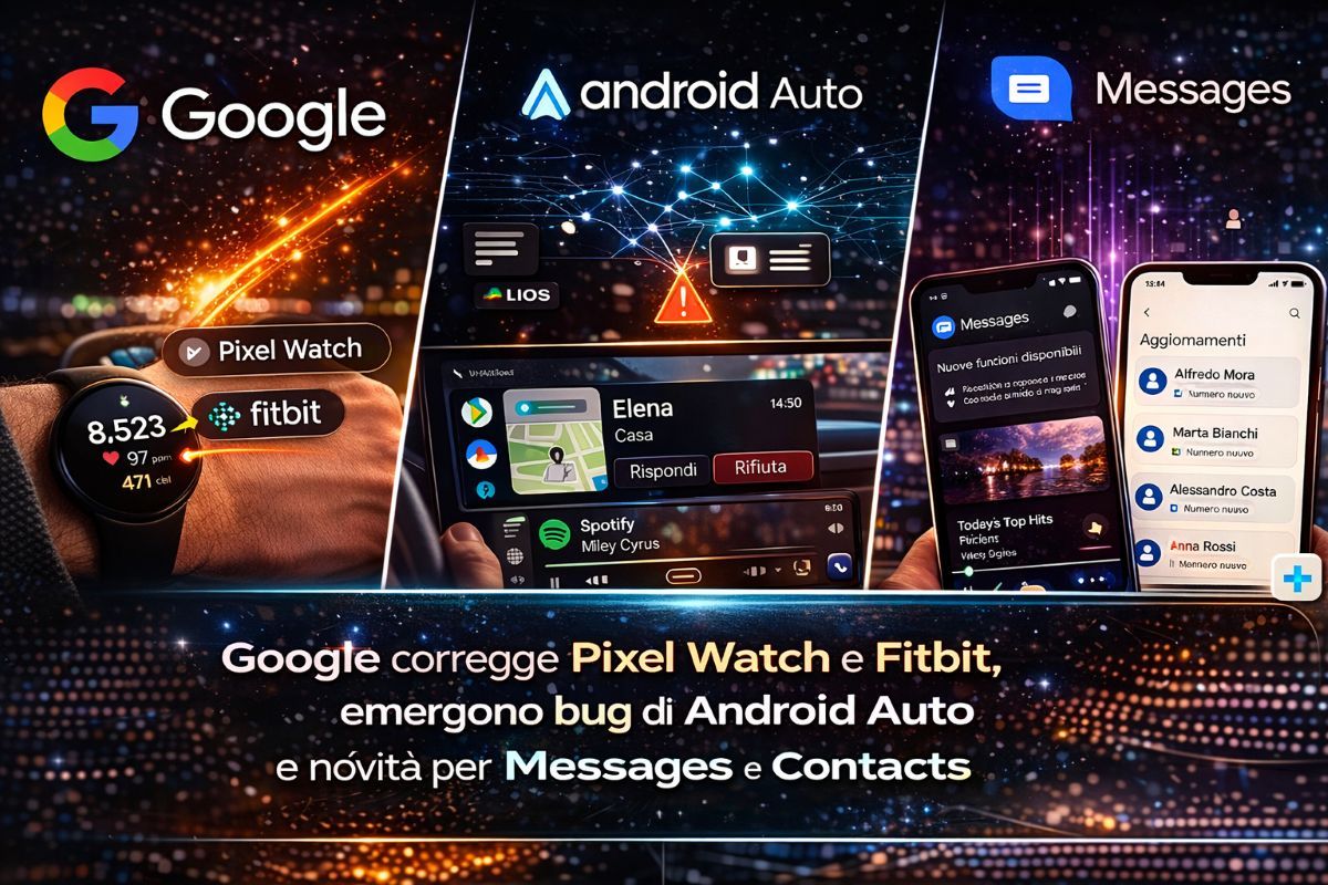 Google corregge Pixel Watch e Fitbit mentre emergono bug Android Auto e ...