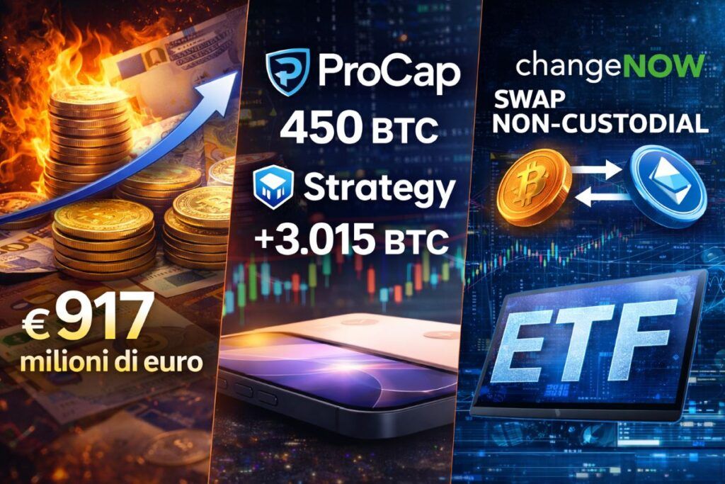 procap strategy accumulo bitcoin fondi crypto 917 milioni