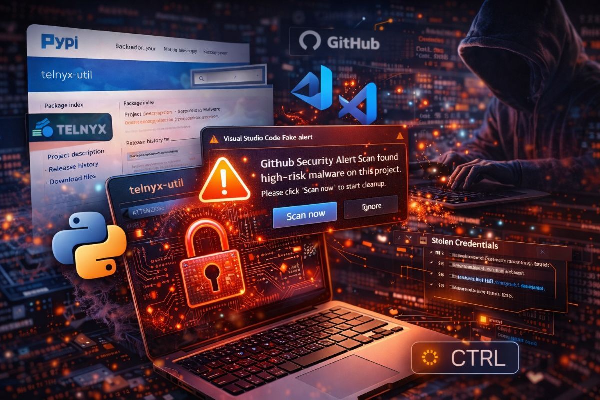 PyPI e GitHub sotto attacco: malware in WAV e falsi alert VS Code ...