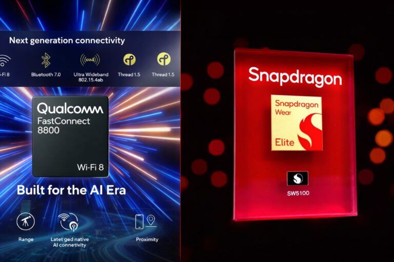 qualcomm snapdragon wear elite x105 wi fi 8 fastconnect 8800