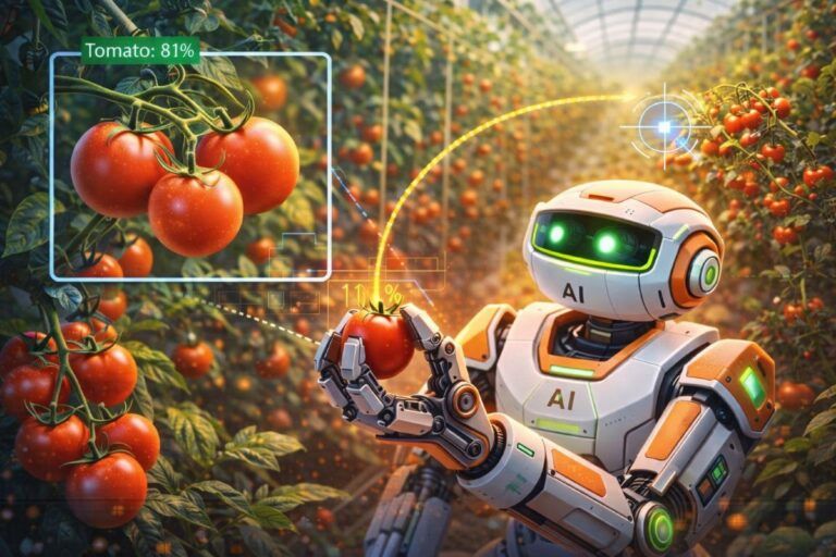 robot agricolo ai pomodori