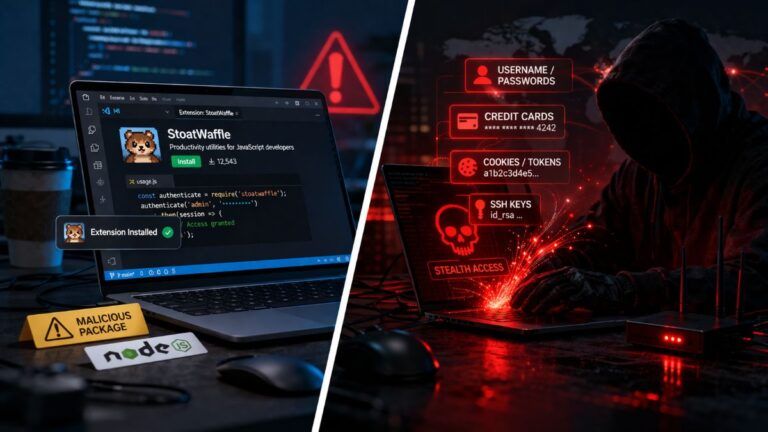waterplum stoatwaffle malware nodejs vscode blockchain