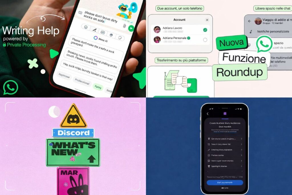 whatsapp carplay instagram plus discord update
