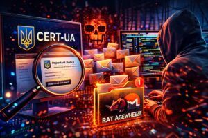 CERT-UA denuncia UAC-0255 dopo phishing su un milione di email con malware AGEWHEEZE