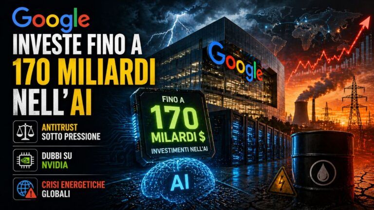alphabet investimenti ai 170 miliardi prezzo petrolio 147 euro crisi energia