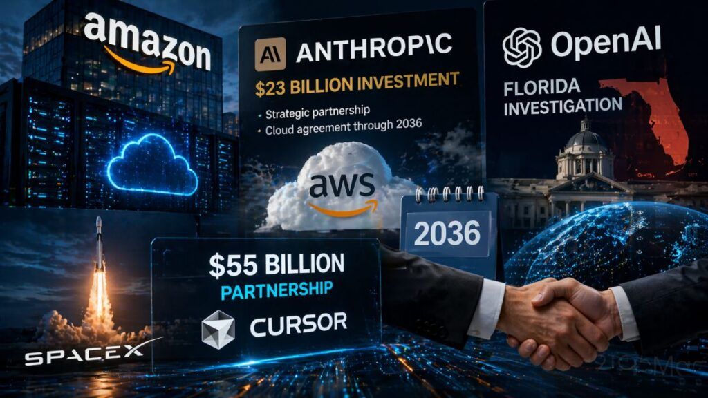 amazon anthropic investimento openai indagine florida deepseek spacex