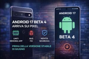 Google rilascia Android 17 Beta 4 sui Pixel e prepara la versione stabile di giugno