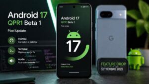 Google rilascia Android 17 QPR1 Beta 1 per Pixel con fix su stampa e audio
