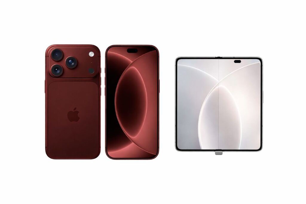 Apple all'attacco: colla "magica" per un iPhone Ultra senza piega e una lussuosa tinta Deep Red per l'iPhone 18 Pro 2 apple iphone ultra pieghevole colla oca iphone 18 pro deep red