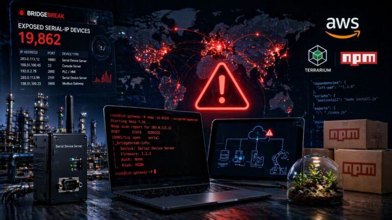 bridgebreak vulnerabilita industriali terrarium cohere npm worm aws