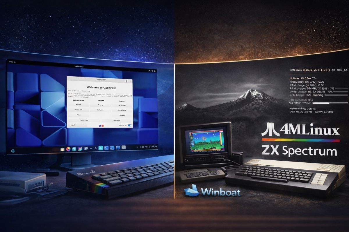 Svolta storica Linux: Windows gira in un clic su CachyOS e 4MLinux ...