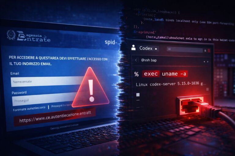 cert agid phishing codex pa