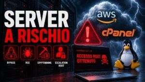 cPanel AWS e kernel Linux espongono server e cloud a vulnerabilità critiche
