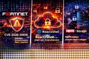 Fortinet patcha CVE-2026-35616 mentre React2Shell e npm rubano credenziali